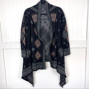 TEY-ART Peruvian Handmade Alpaca Blend Patterned Cardigan